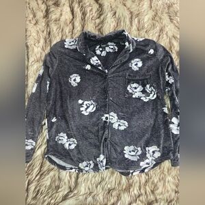 Simply Vera Vera Wang Black and White Floral Pajama Top